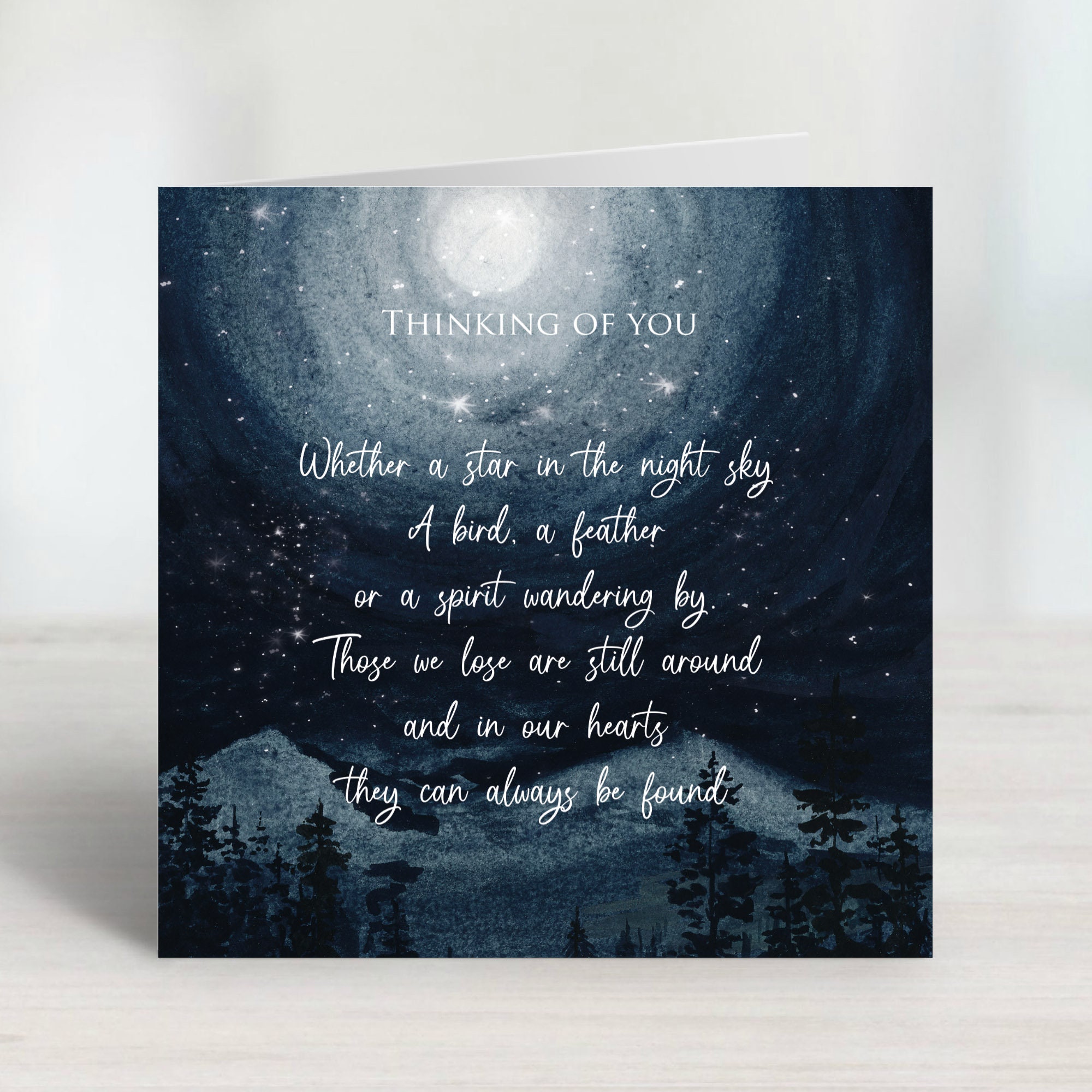 Old English Co. Carte Thinking Of You Pour Elle – Carte De Condoléances Pour Femme – Carte De Condoléances, Deuil, Perte, Mauvaise Nouvelle | Intérieur Vierge Avec Enveloppe