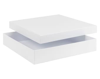 White Square Luxury Gift Box 10" x 10" 26cm x 26cm Memory Box, Photo Album Box