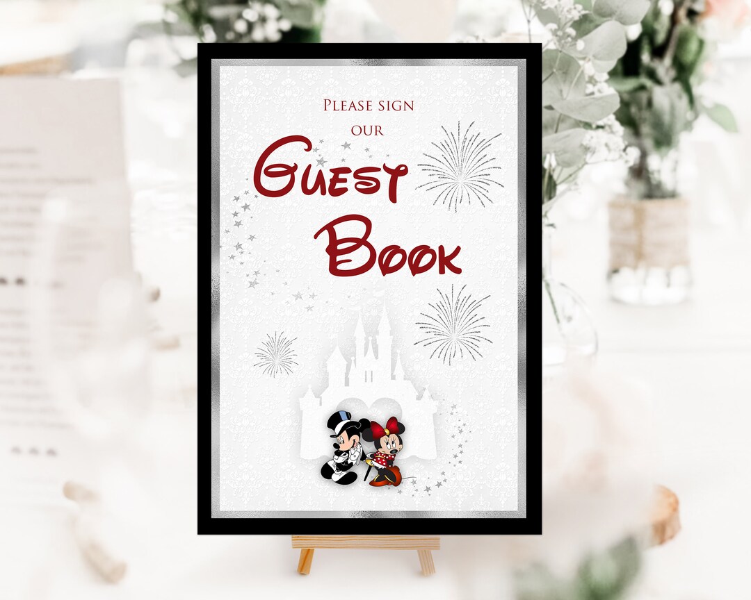 Mickey Mouse Guest Book Sign Printable