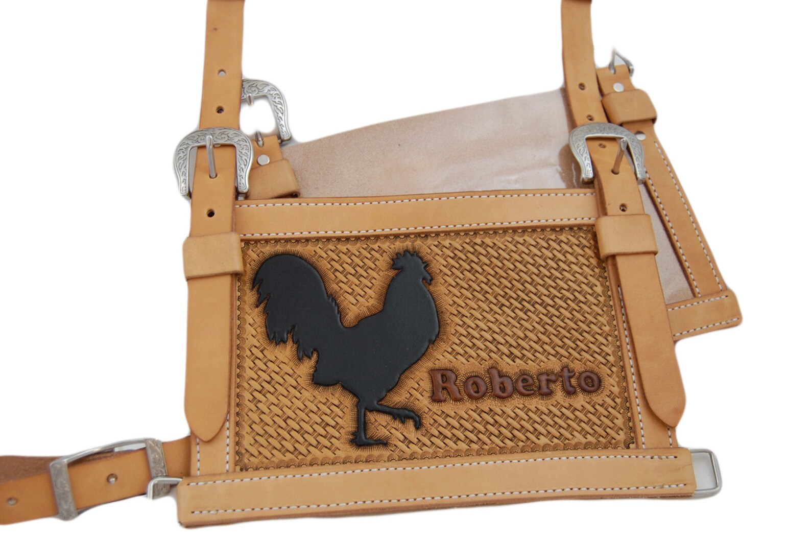 Custom Tooled Leather Livestock Show Number Harness Etsy