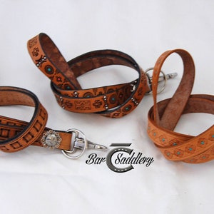 Stamped Leather Lanyards