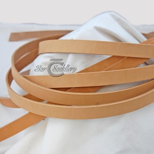 Vegetable Tanned Straps - Multiple Width & Weight Options