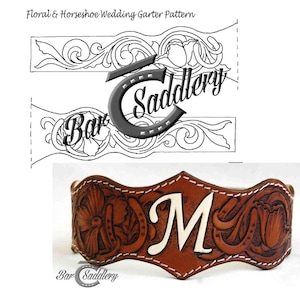 Wedding Garter Leather Tooling Pattern (Download)