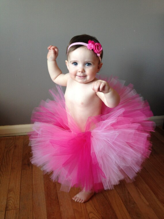 Items similar to Pink ombre tutu Baby Tutu Girls Tutu Birthday