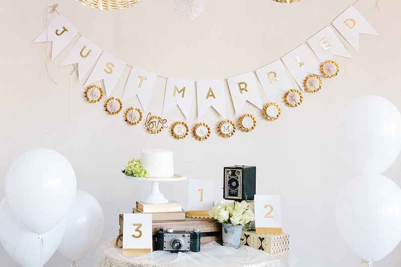 12 Mini Glam Gold Foil Rosette Banner Paper Party Fans White Wedding Baby Shower Pinwheel Backdrop Birthday Anniversary 4 Inch Fans