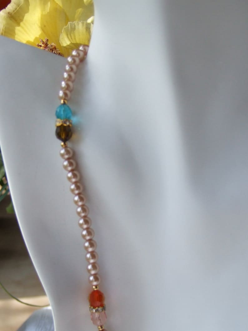 Ecru Pearls with crystals 0330nk