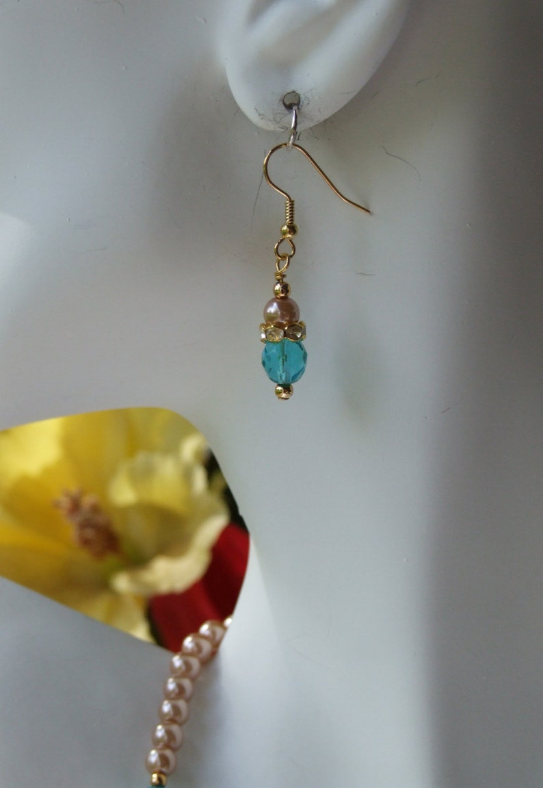 Ecru Pearls with crystals 0330nk