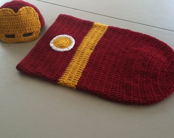 Iron Man Baby Cocoon Set PDF PATTERN