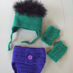 Incredible Hulk Baby Set PDF PATTERN image 3