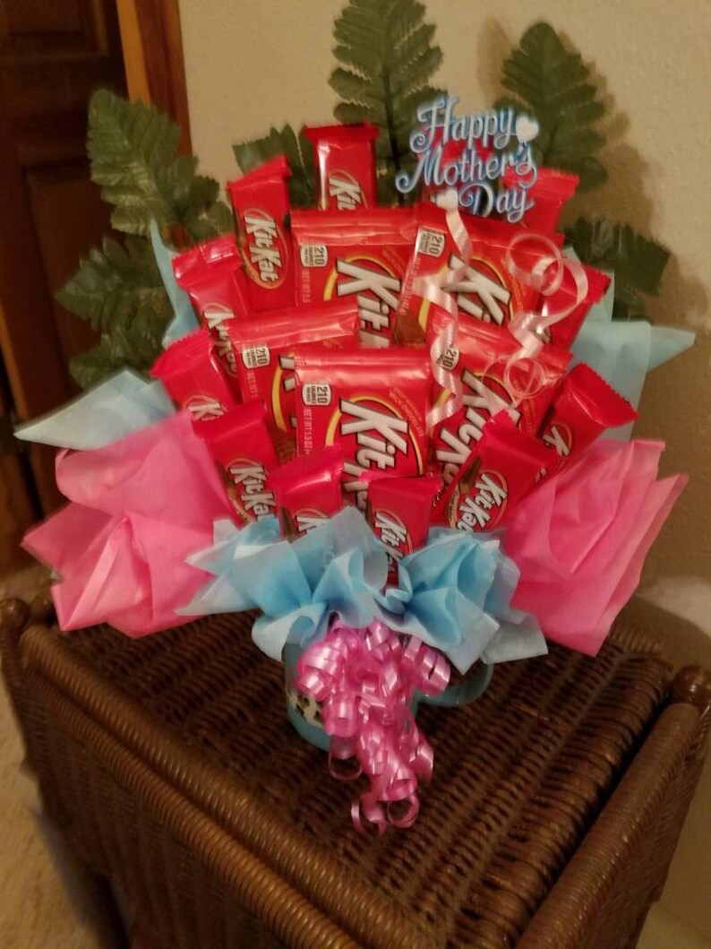 Kit Kat Candy Bouquet Happy Mothers Day Candy Bouquet Mothers Etsy