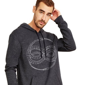 Ouroboros Hoodie: Alchemy Goth Sweatshirt, Witchy Fashion