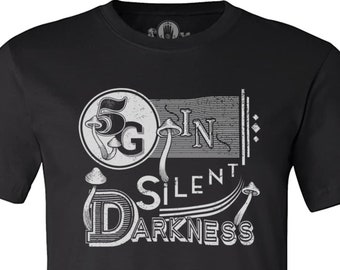 Mushroom Shirt, Five Grams in Silent Darkness, Gift for Magic Mushroom Lover, Mushroom Fashion, Terence McKenna, 5DGISD