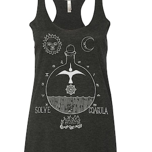 Solve et Coagula Tank Top: Alchemy Occult Racerback Shirt