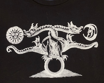 Alchemical Dragon Shirt, Occult Fashion, Witchy Style, Magic Clothing, Alchemy Shirt, Gift for Witches, Philosopher's Stone Shirt, Esoteric