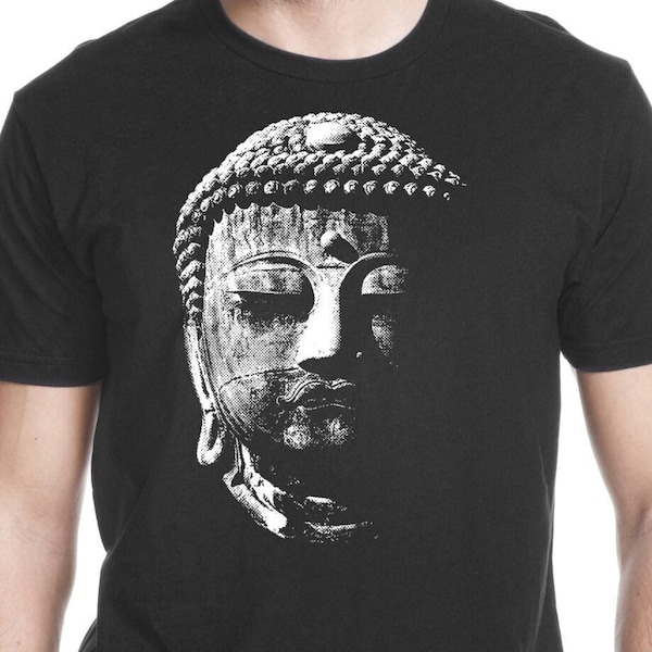 Great Buddha Shirt, Gift for Buddhist, Meditation Clothing, Spiritual Apparel, Buddhism Print, Hippie Fashion, Boho Style, Mindfulness