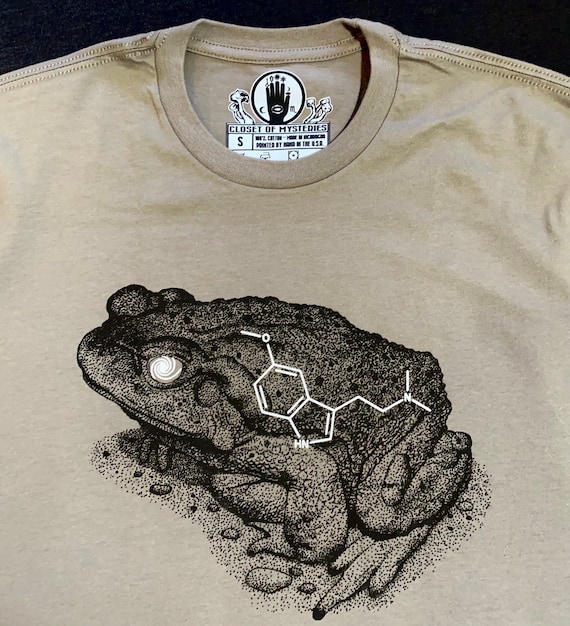 Sonoran Desert Toad Shirt, 5MEO DMT Molecule, Shamanism Style Clothing