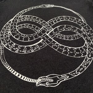 Ouroboros Triblend Shirt: Alchemical Snake Design, Witchy Fashion image 2