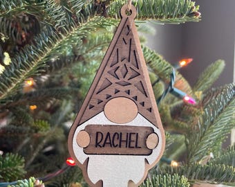Custom Christmas Ornament, Custom Gnome Ornament, 2024 Ornaments