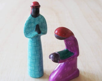 African American Expressions – Set Di 7 Statuine Per Presepe, Figure Afroamericane, Altezza Max 15,2 Cm