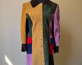 美品 RRL 1960S VINTAGE SUEDE-TRIM COAT S1 Vintage 1960s suede coat - Gem