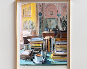 Jaipur Study Art Print | Traditional Indian Painting (Digital Download)
