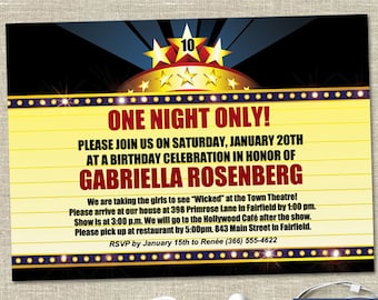 Broadway invitations | Etsy