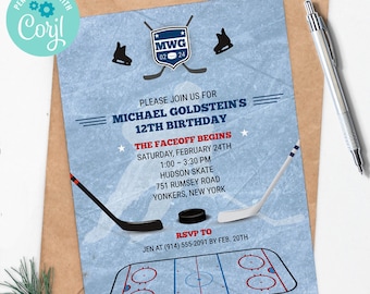 Hockey Birthday Party - Etsy