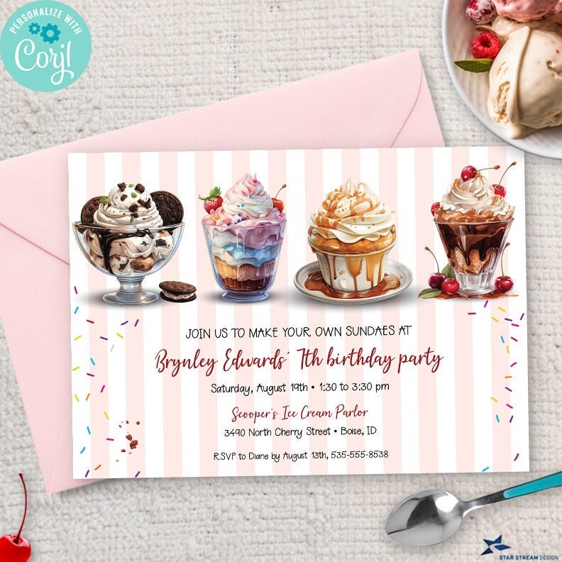 C3 Studio - DIY icecream sundae kits for Kaira's Birthday