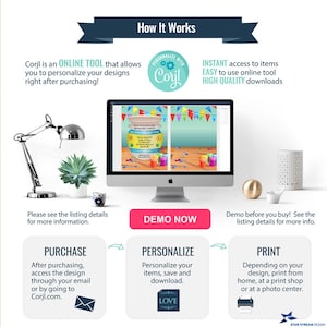 May include: A digital illustration of a colorful birthday invitation for a paint party. The invitation features a jar of paint with a paintbrush and a birthday message. The invitation is customizable using an online tool.