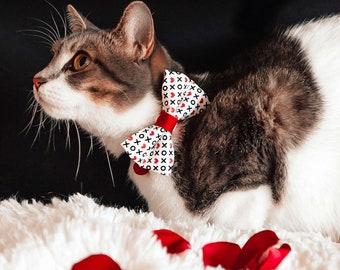 Collier pour chat nœud papillon XOXO Hearts Câlins & - Etsy France