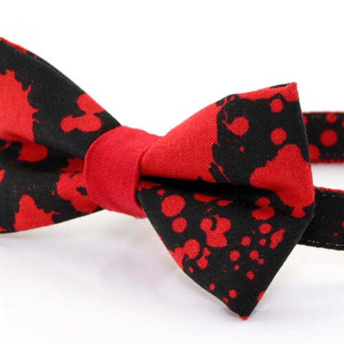 Halloween Bow Tie Cat Collar Set dexter Blood Etsy