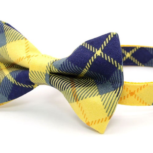 Plaid Cat Bow Tie With Matching Collar Checkered Cat Collar Etsy