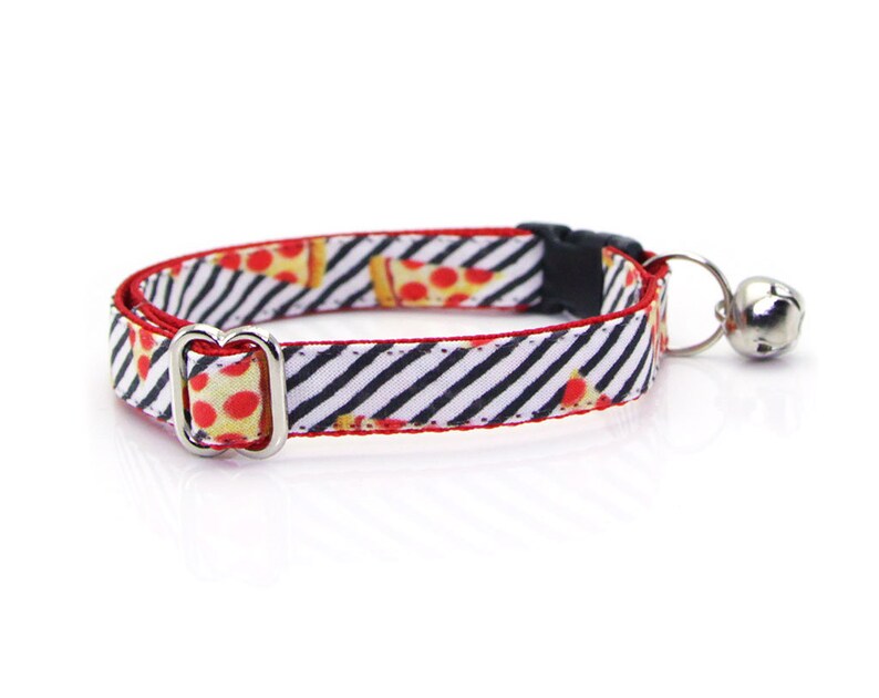 Pizza Cat Collar pizza Party Black & White Etsy