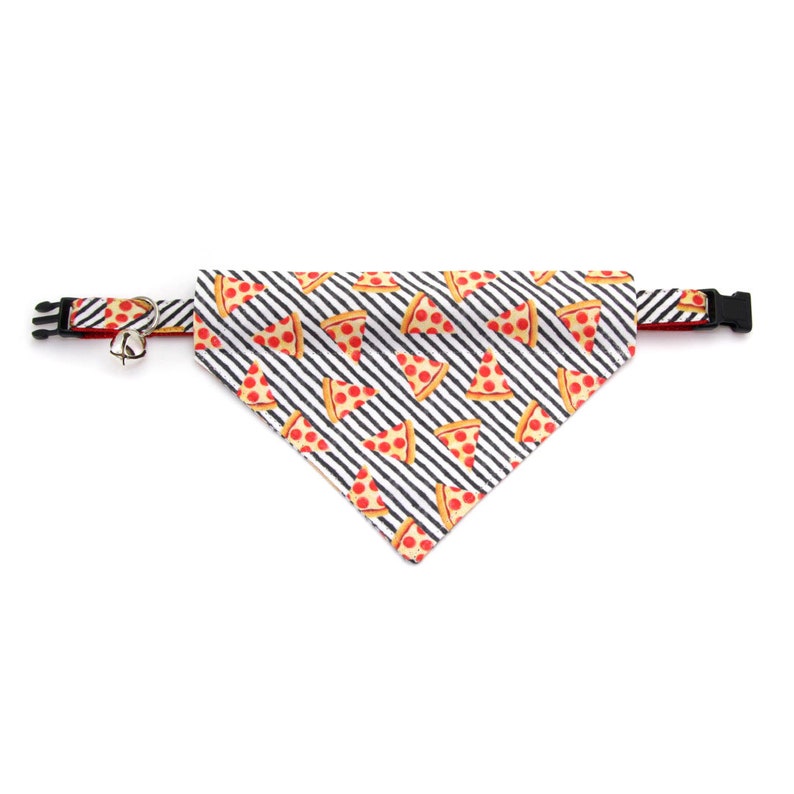 Pizza Cat Collar pizza Party Black & White Etsy