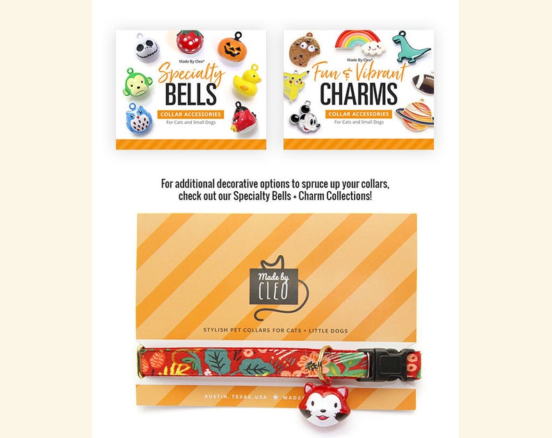Cat Bell SOLID COLORS / Pet Collar Bells / Cat Collar Bell / Dog Bell / Pet Accessories / Cat Collar with Bell / Jingle Bell 10 COLORS image 8