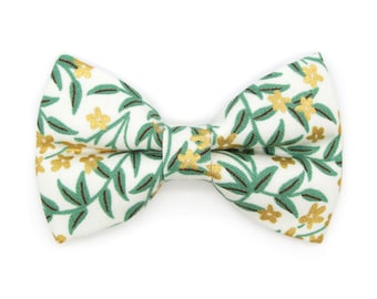 Katzen Fliege - ""Golden Vine"" - Rifle Paper Co Grne Bltter Fliege fr  Katzenhalsband / Garten, Bltter, Wald, Olivenbaum / Katze + kleine Hund  Fliege." - Etsy Schweiz
