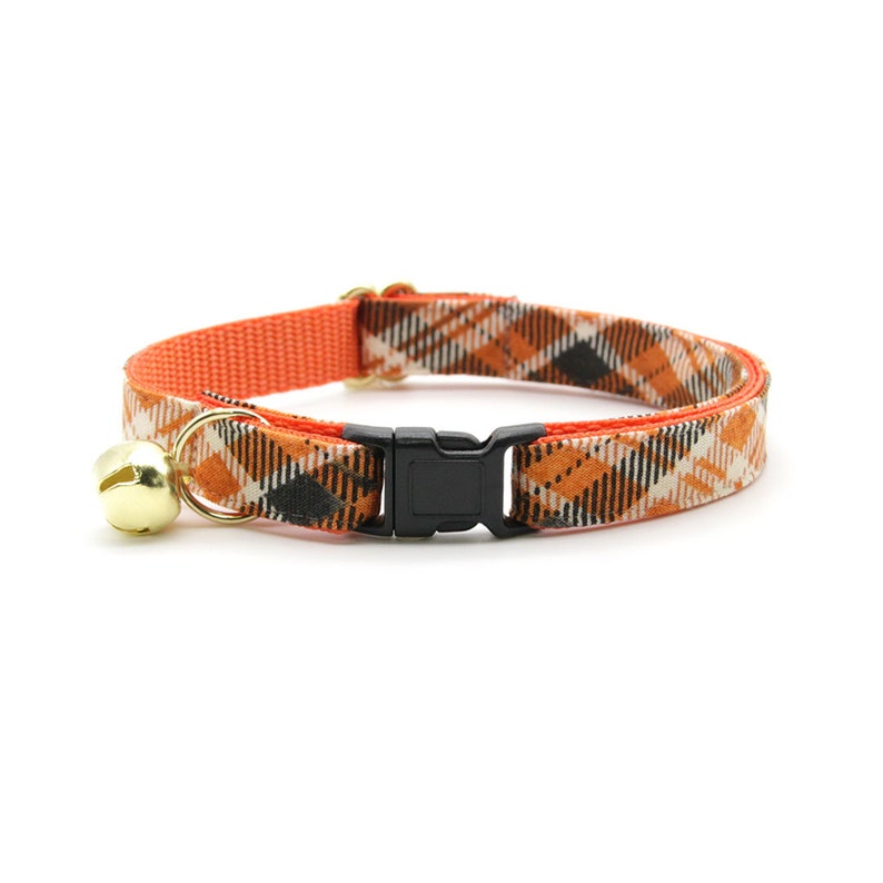 Bow Tie Cat Collar Set ember Black & Orange Etsy