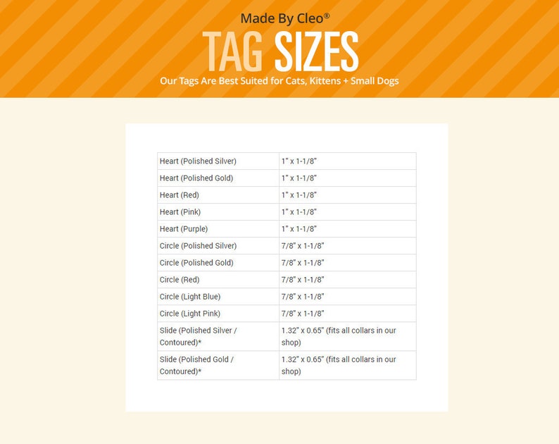 Engraved Cat ID Tag / Cat Tag Pet ID / Cat Collar Id Tag / Etsy
