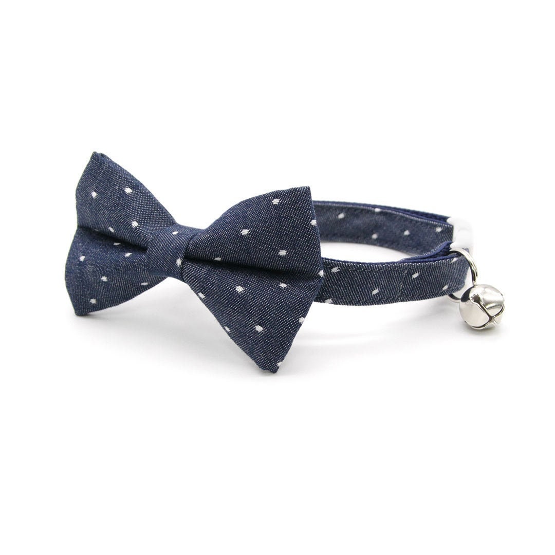 Denim Bow tie / Blue Jean Patches / Shades of Navy Blue / A Little Bit –  Bow Tie Expressions