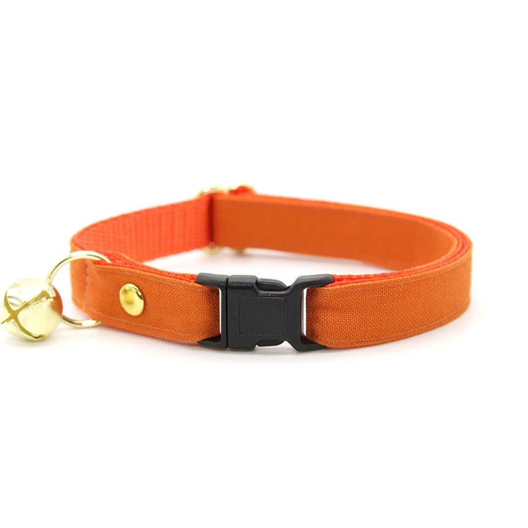 Cat Collar color Collection Orange Solid Color Orange Cat Collar