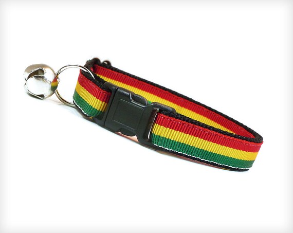 rasta cat collar