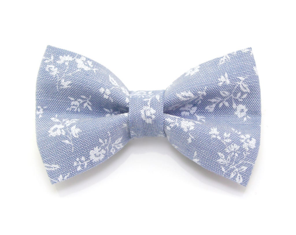 Bow Tie Cat Collar Set Fairfield Light Blue | Etsy