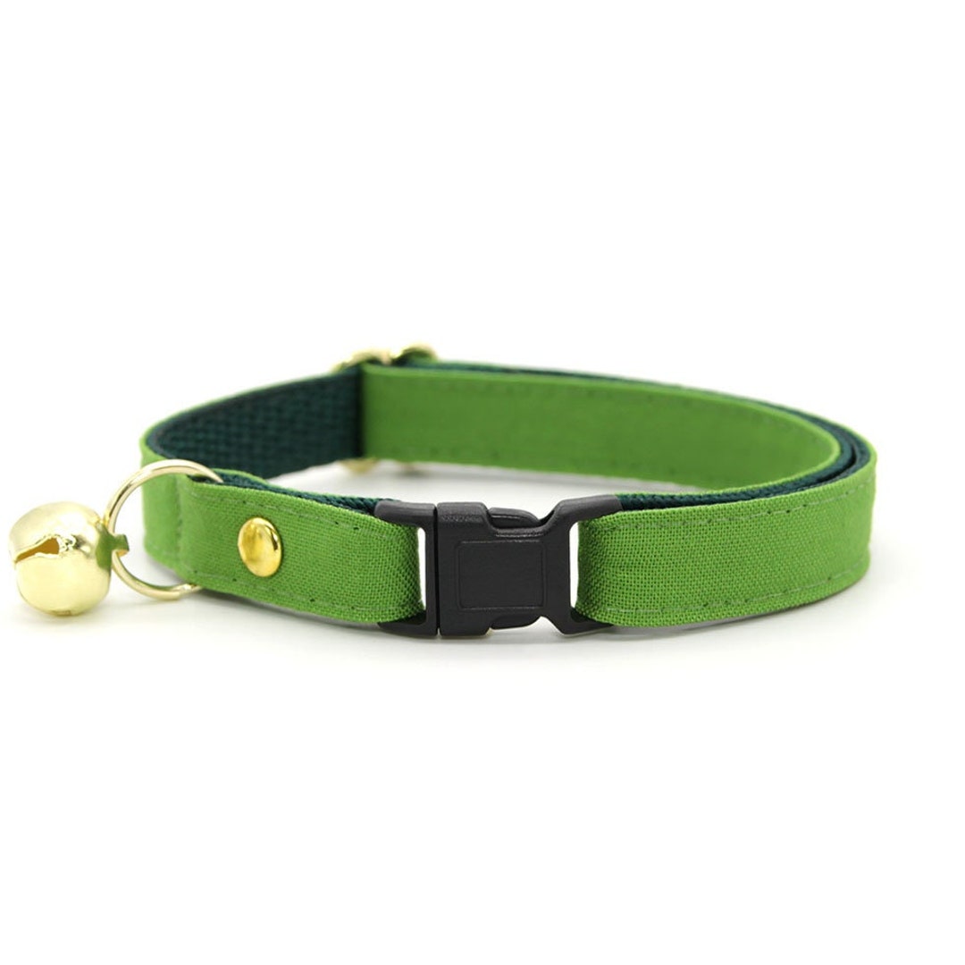 Cat Collar color Collection Apple Green Solid Color Green Cat Collar