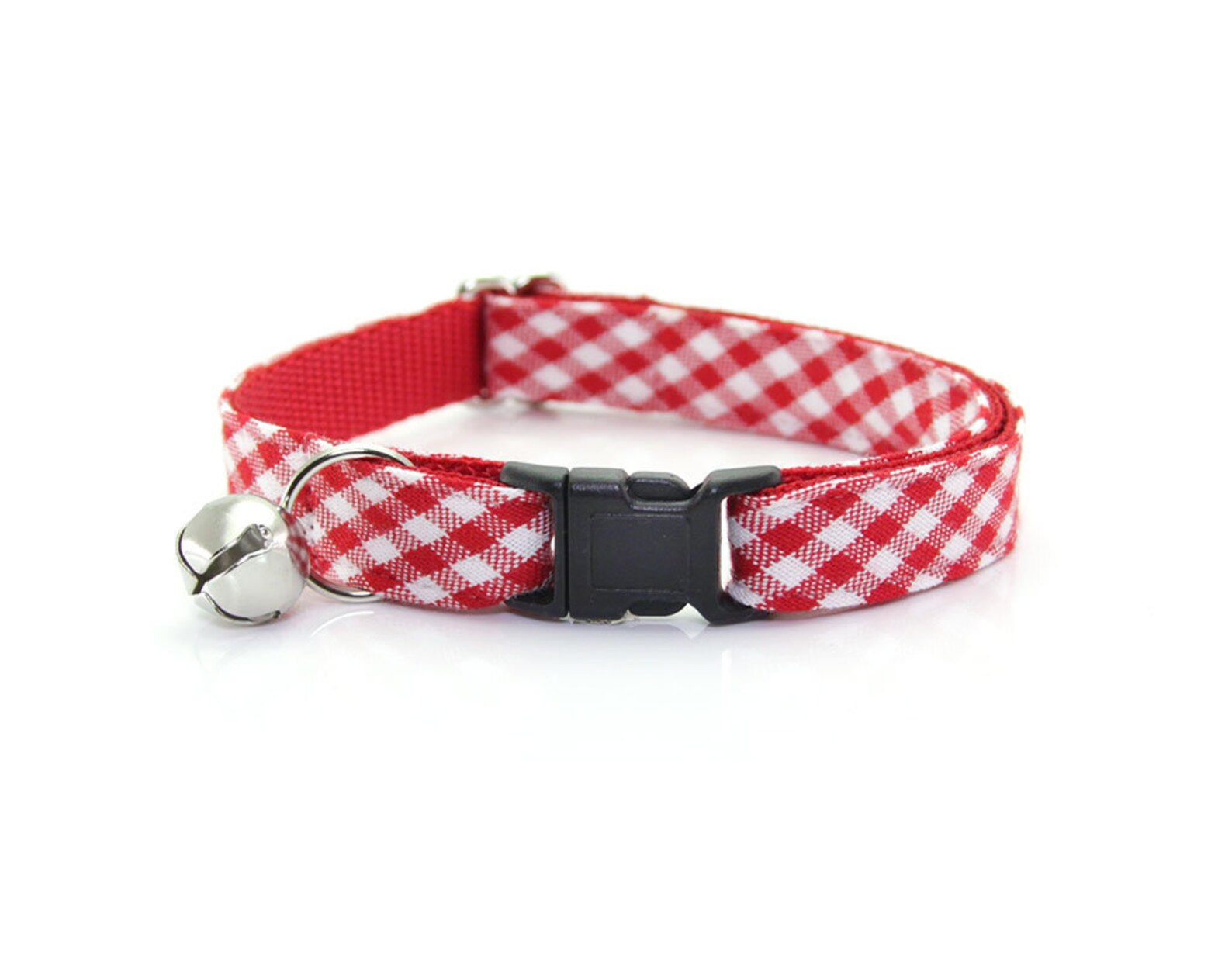 Plaid Cat Collar charleston Gingham Red Cat Etsy