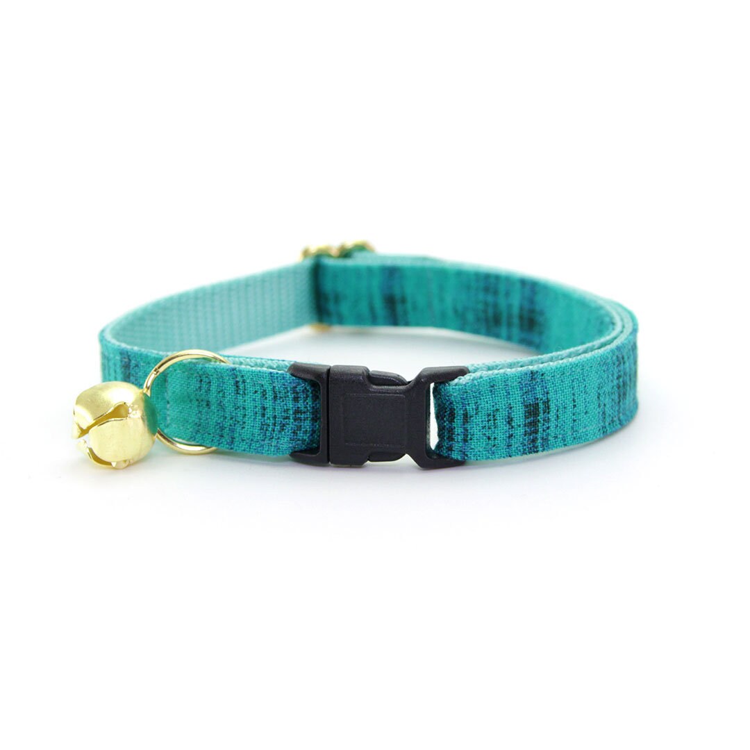 Bow Tie Cat Collar Set Vintage Haze Turquoise Etsy
