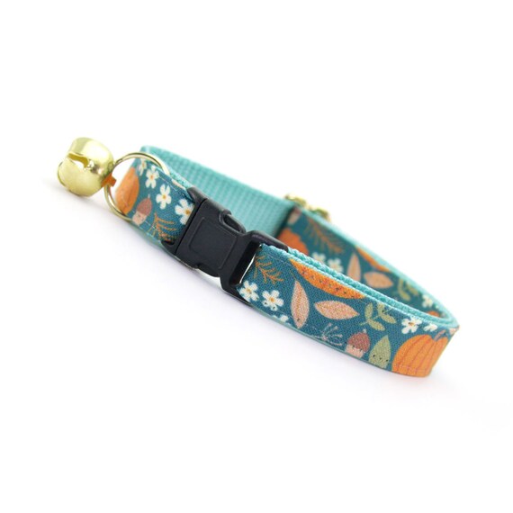 teal cat collar