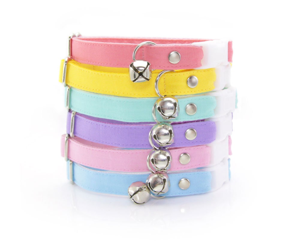 Cat Collar + Flower Set - Color Collection - Fuchsia Pink