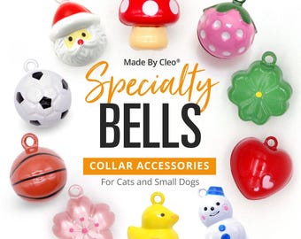 Dzwonek dla kota - SPECJALNOŚĆ - Dzwonki do obroży dla zwierząt / Dzwonek do obroży dla kota / Dzwonek dla psa / Bardzo głośny dzwonek / Owoc, Kwiat, Zwierzęta, Grzyb, Święto