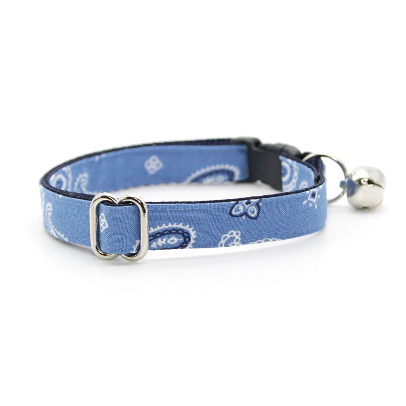 Bow Tie Cat Collar Set lone Ranger Blue Etsy