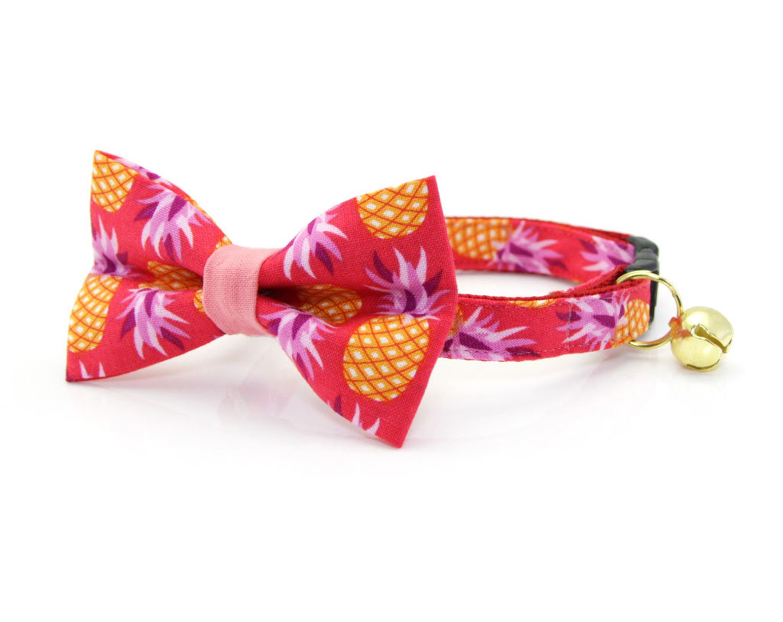 Tropical Cat Bow Tie pineapple Berry Hawaiian Etsy